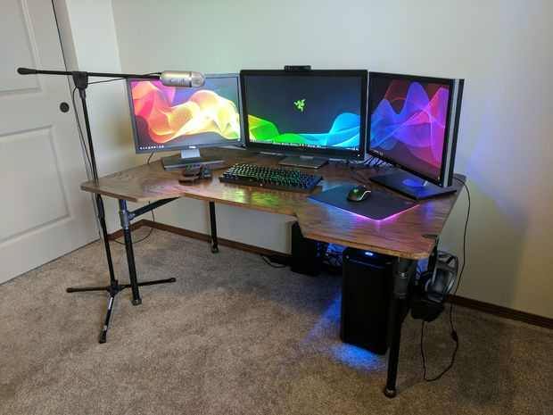 DIY simple computer desk