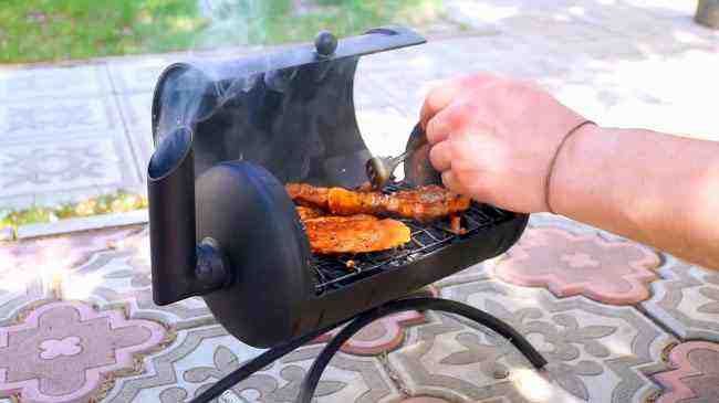DIY simple charcoal mini grill