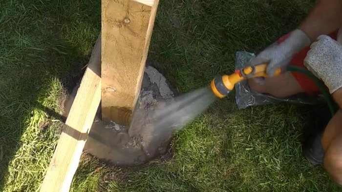 Quick way to install poles