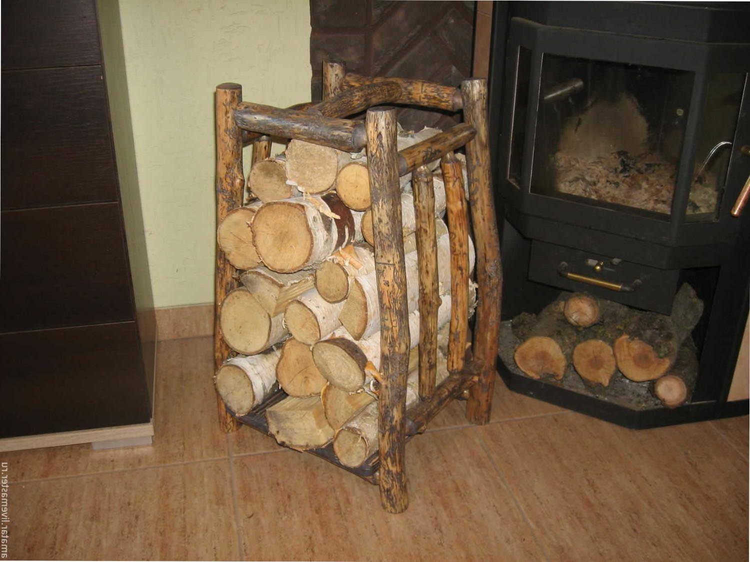 Woodpile made of wood