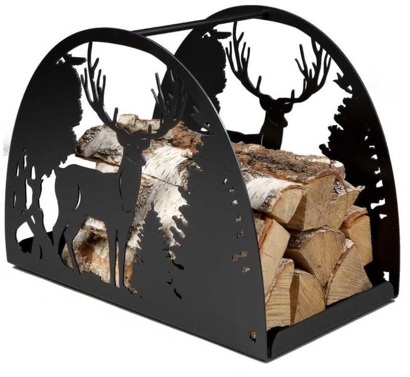 Compact portable wood burning rack for home